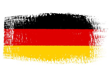 Brushstroke flag Germany with transparent background clipart