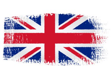 brushstroke şeffaf arka plan ile İngiltere bayrağı
