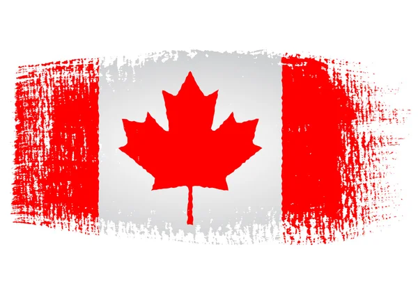 Pociągnięcie flaga Kanady — Wektor stockowy