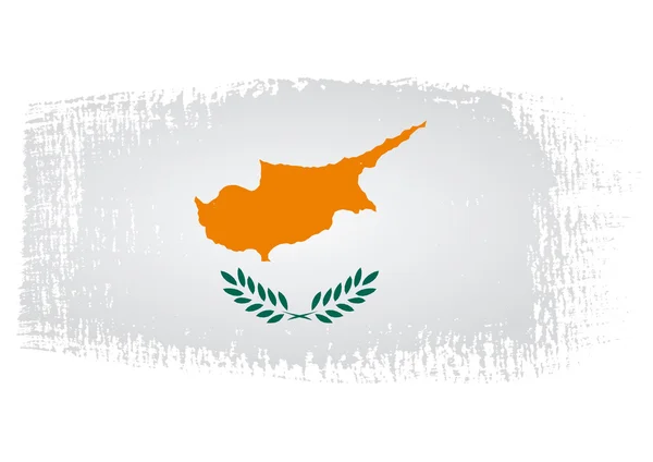 Brushstroke flag Cyprus — Stock Vector