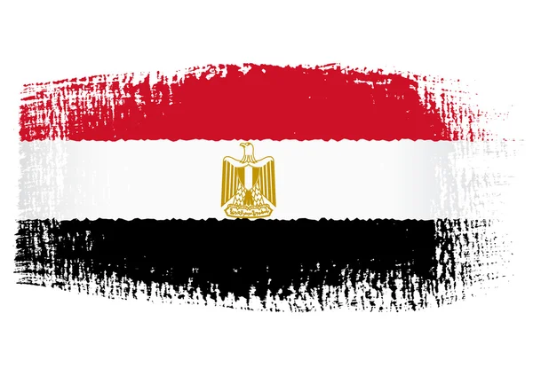 Kresebný vlajka Egypta — Stockový vektor