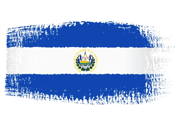 Bandeira Pincelada Salvador — Vetor de Stock