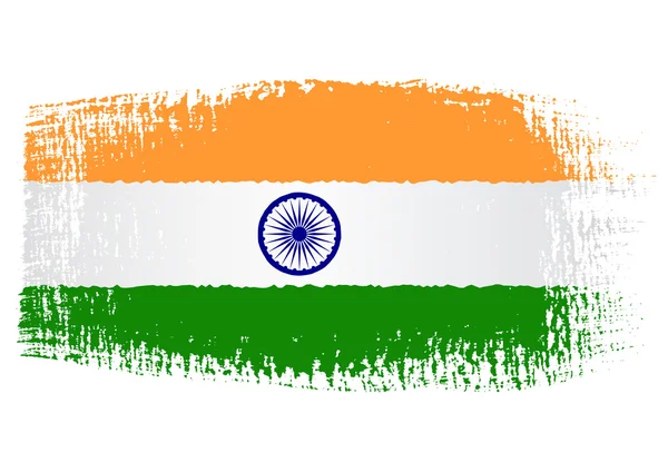 Pincelada Bandera India — Archivo Imágenes Vectoriales