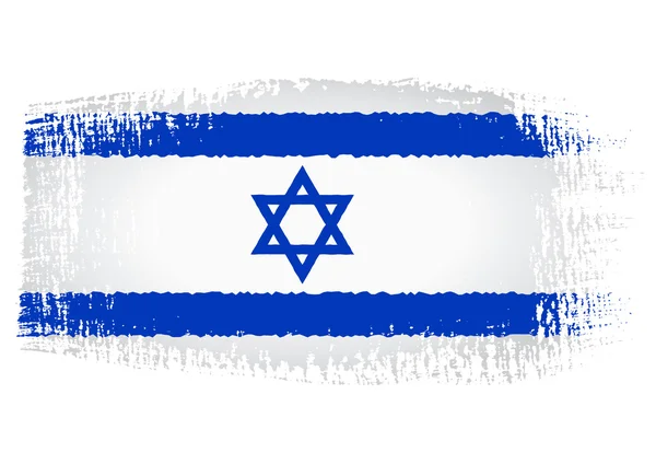 Brushstroke σημαία Ισραήλ — Διανυσματικό Αρχείο