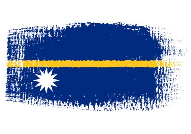 brushstroke nauru bayrak