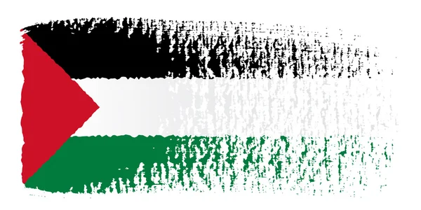 Brushstroke flag Palestine — Stockový vektor