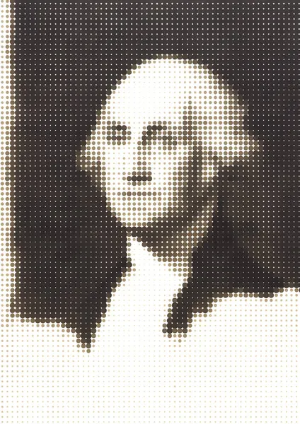 Grafische Uitwerking Van Het Portret Van George Washington Eerste President — Stockvector