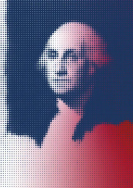 Opracowanie Graficzne Portretu George Washingtona Pierwszego Prezydenta Stanów Zjednoczonych — Wektor stockowy