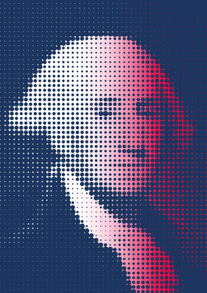 Elaboración Gráfica Del Retrato George Washington Primer Presidente Estados Unidos — Archivo Imágenes Vectoriales