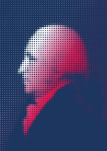 Graphic Elaboration Portrait George Washington First President United States — Stock Vector