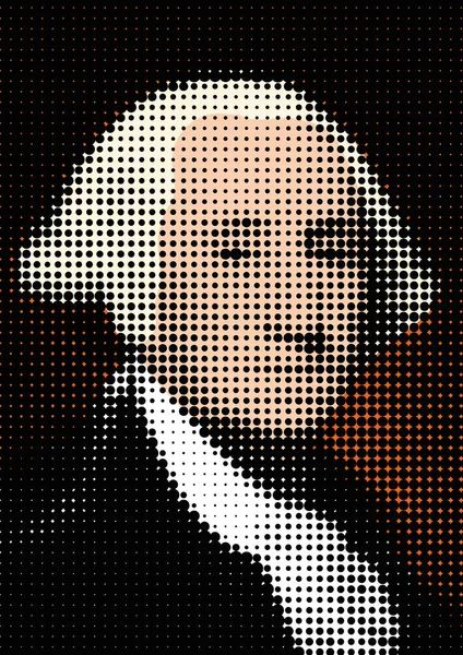 Γραφική Επεξεργασία Του Πορτραίτου Του George Washington Πρώτου Προέδρου Των — Διανυσματικό Αρχείο