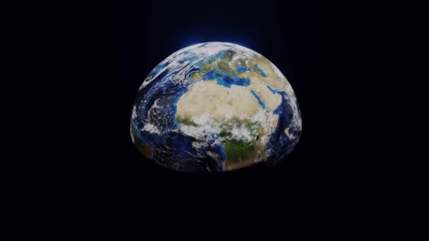 Video Animation Planet Earth Rotation Globe — Wideo stockowe