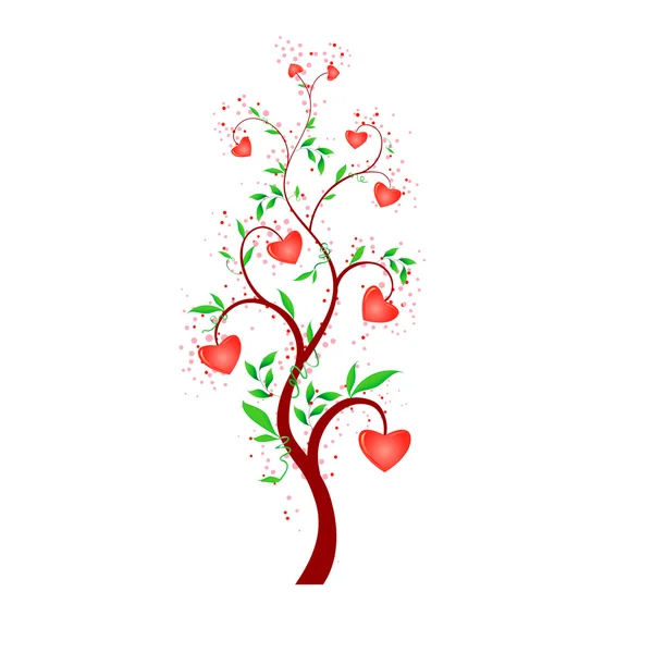 Love tree — Stock Vector