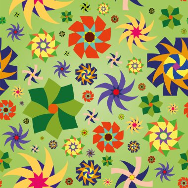 geometrik çiçek sorunsuz duvar kağıdı