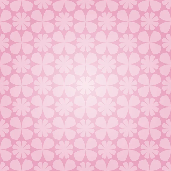 ピンクの花のシームレスな壁紙 — ストックベクタ