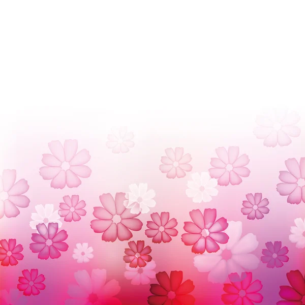 Fond de fleur rose vif — Image vectorielle