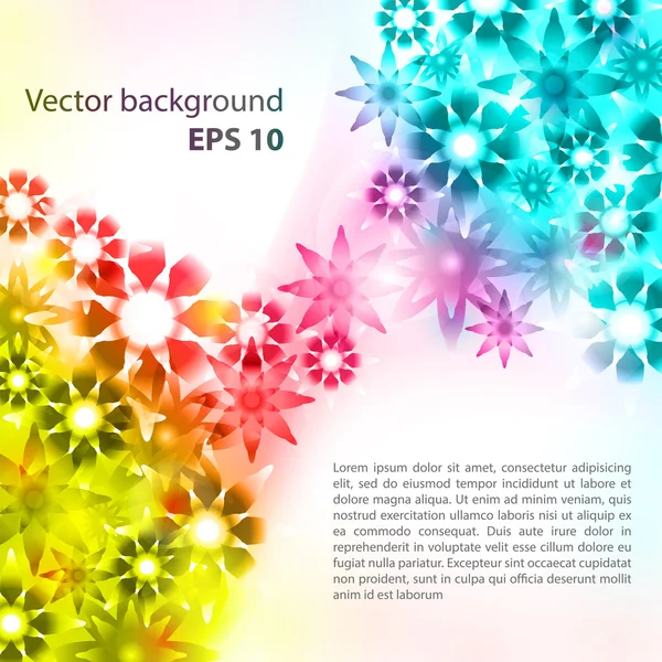 Färgglad abstrakt multicolor banner — Stock vektor