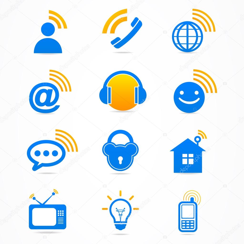 Business signal collection icon.