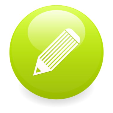 Bouton Internet kalem simgesi yeşil