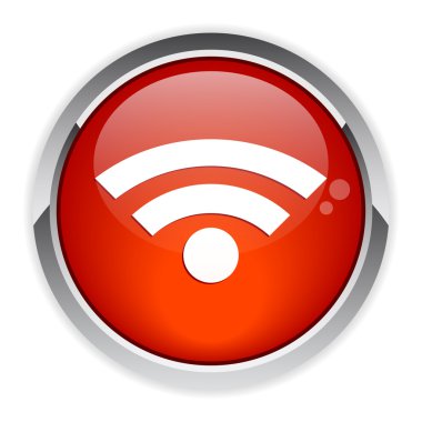 Bouton internet wifi simgesi kırmızı