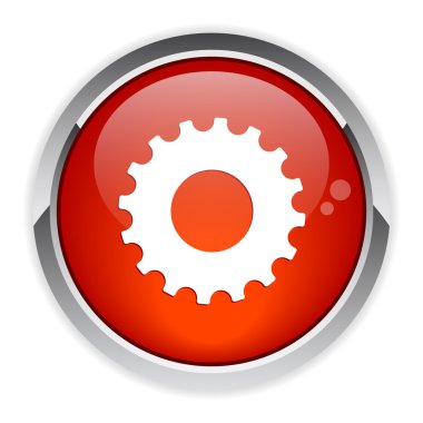 düğme web ayarları simgesi kırmızı
