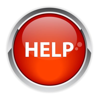 Bouton Internet yardım simgesi kırmızı