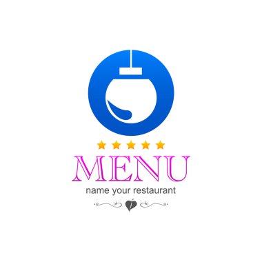 Noel mutfak menü işareti logo simge