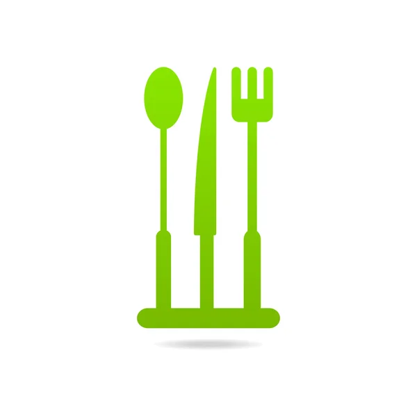 Keuken lichtgekleurd pictogram teken menu — Stockvector