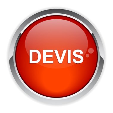 Bouton Internet devis simgesi kırmızı