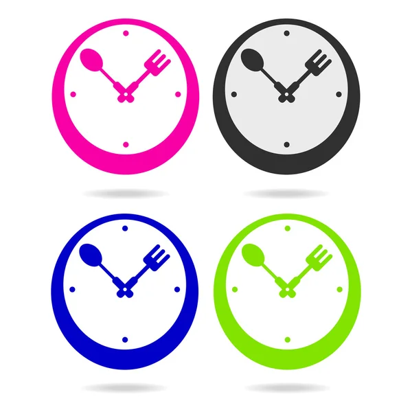 Ícone relógio de cozinha — Vetor de Stock
