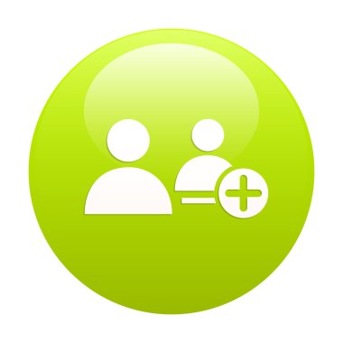 Bouton Internet iletişim yeşil