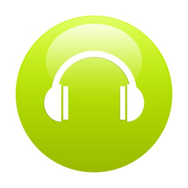 Bouton internet kulaklık yeşil