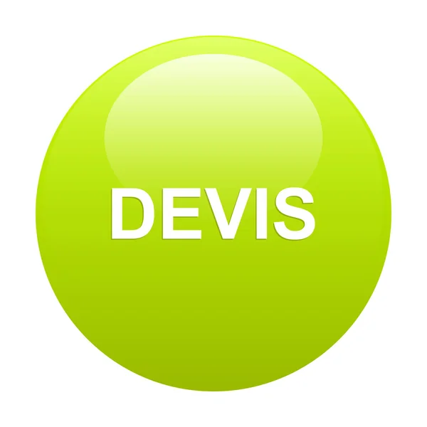 Bouton internet devis groen — Stockvector