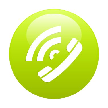 Bouton Internet telefon simgesi yeşil