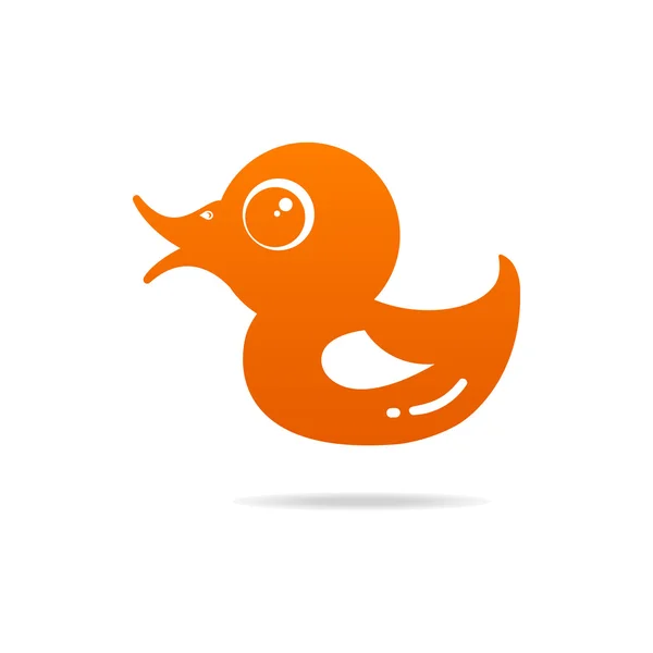 Ícone do logotipo do pato bebê —  Vetores de Stock
