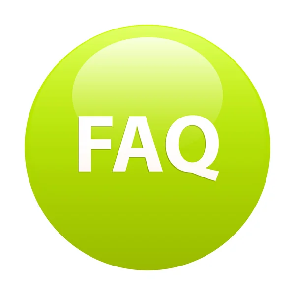 Bouton internet question FAQ icon — Stock Vector
