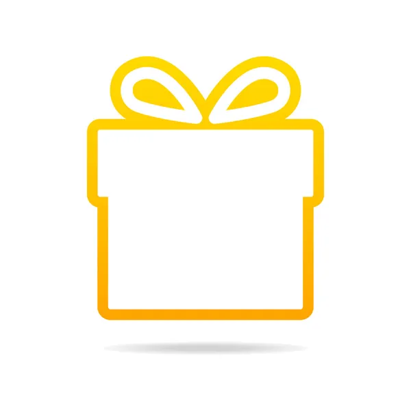 Icono regalo — Vector de stock