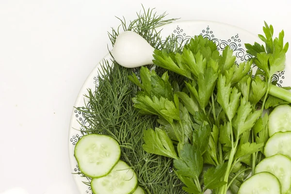 Cebola de pepino de endro de salsa — Fotografia de Stock