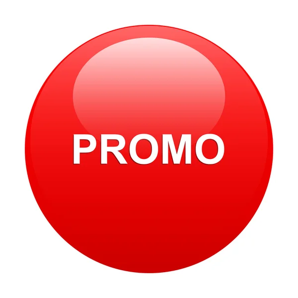 Bouton internet promotio rosso — Vettoriale Stock