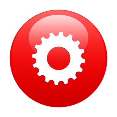 düğme web ayarları simgesi kırmızı
