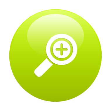 düğme büyüteç büyütme cam yeşil