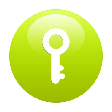 düğme web anahtar işareti yeşil