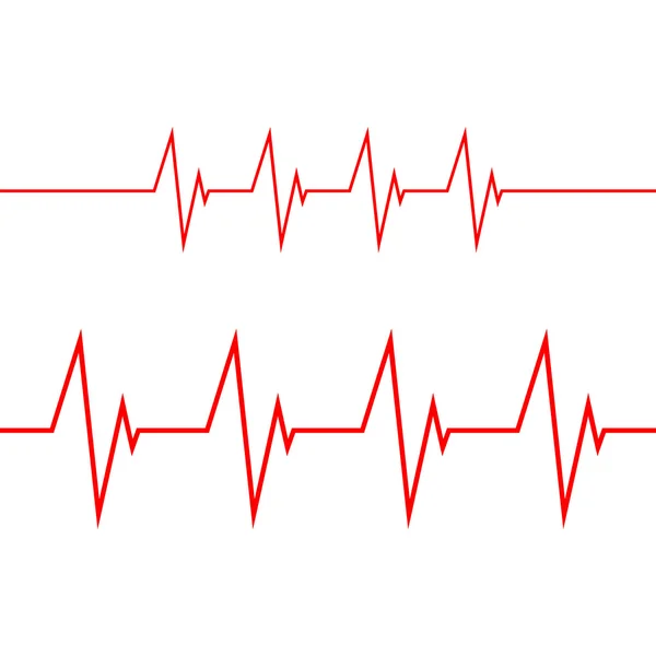 Cardiograma sobre fondo blanco — Vector de stock
