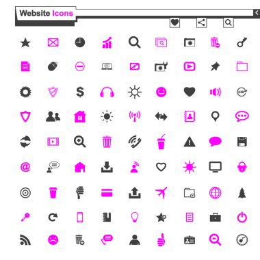 İş Web sitesi Internet simgeleri düğmeleri