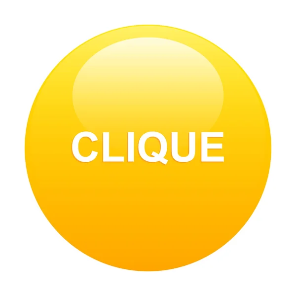 Bouton Internet Clic orange — стоковый вектор