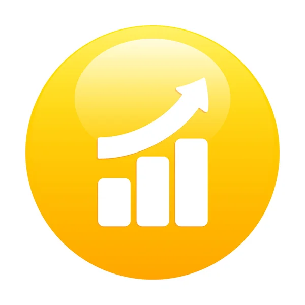 Bouton internet graphique diagramma arancione — Vettoriale Stock