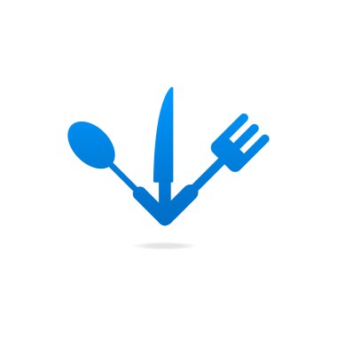 Mutfak işareti simgesi illüstrasyon soyut