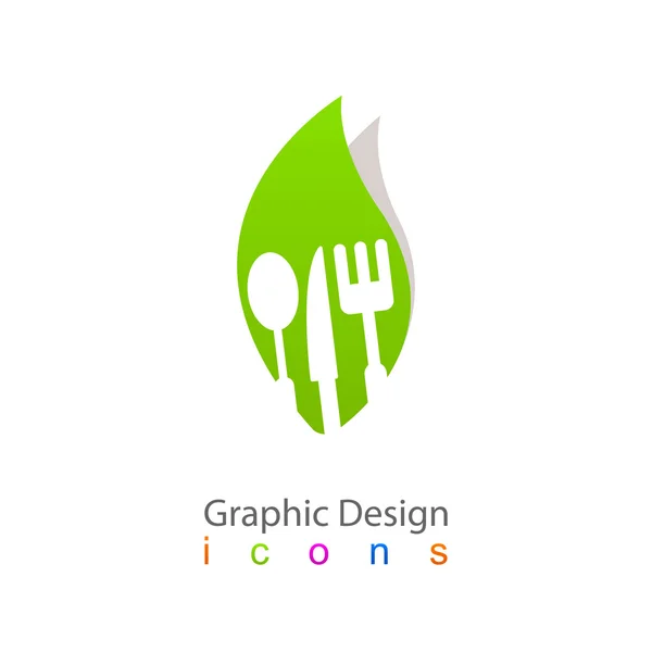 Mutfak aksesuarları yaprak simgesi