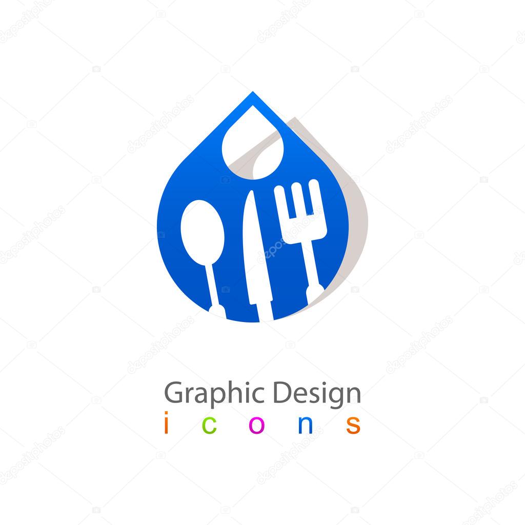 Kitchen accessories drop icon