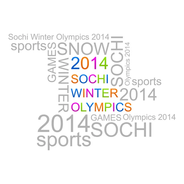 Olympische Winterspiele in Sotschi 2014 — Stockvektor